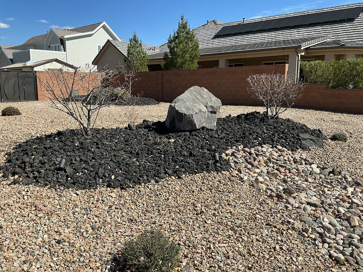 Subtle landscape lighting placement